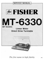 Fisher MT-6330 - Service Manual